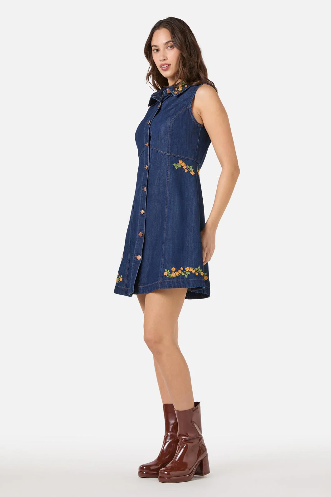 Flower Child Embroidered Dress - Image 3