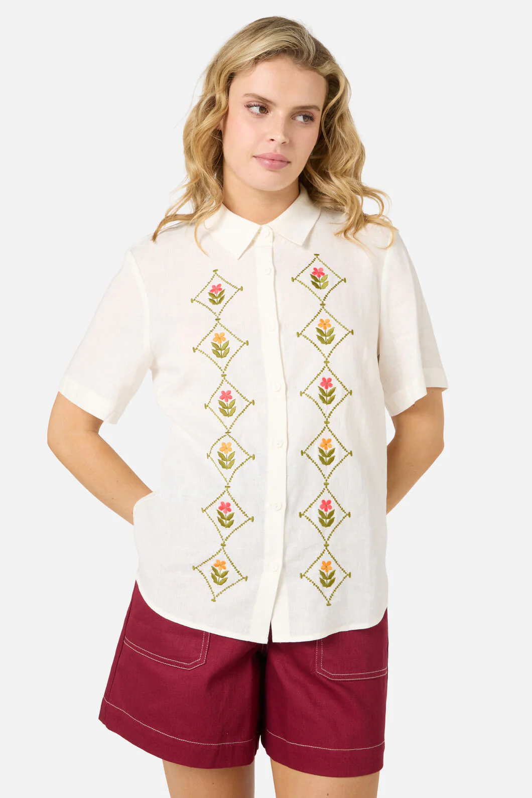 Flower Girl Embroidered Shirt - Image 4