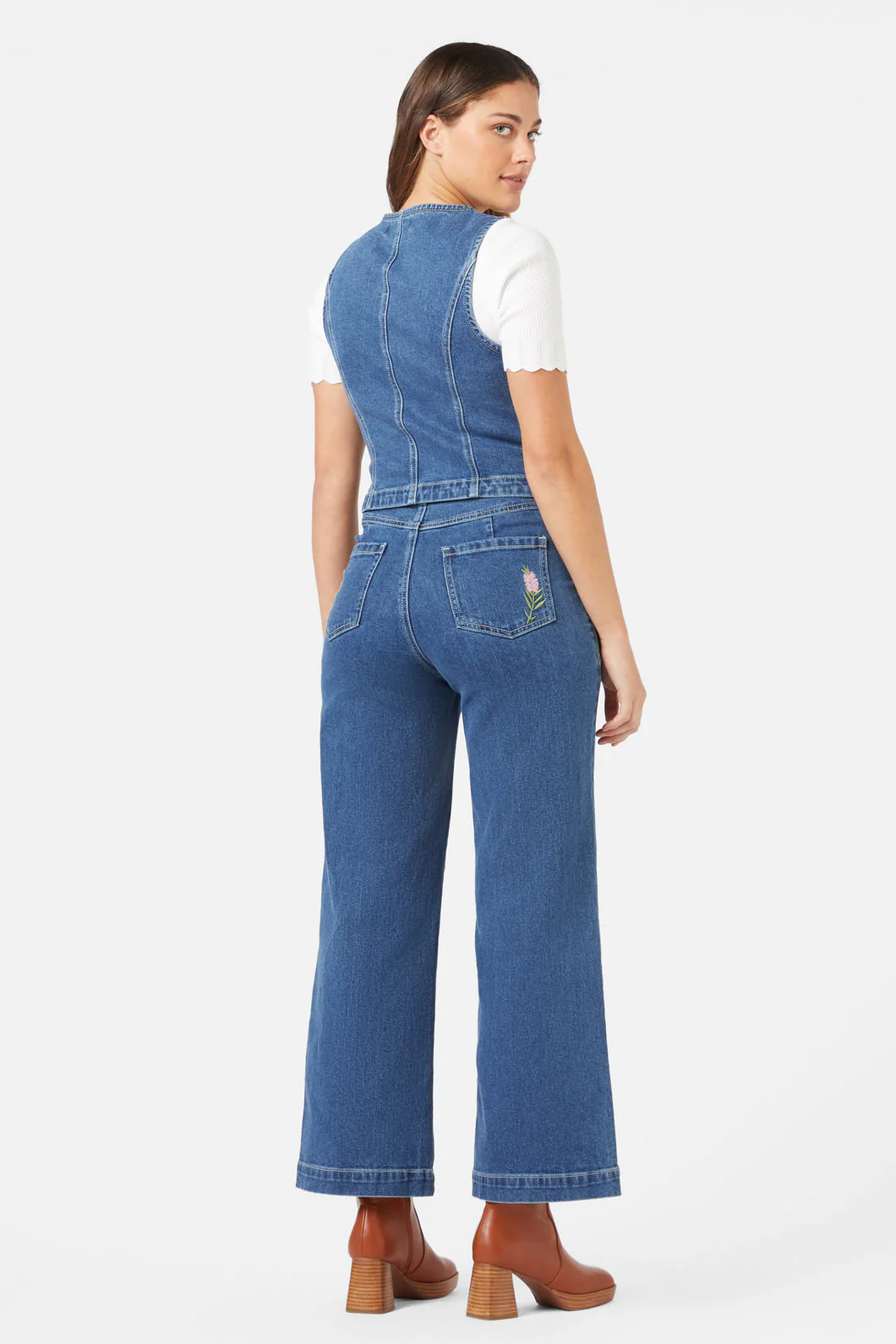 Flower Mix Emb Vest - Image 4