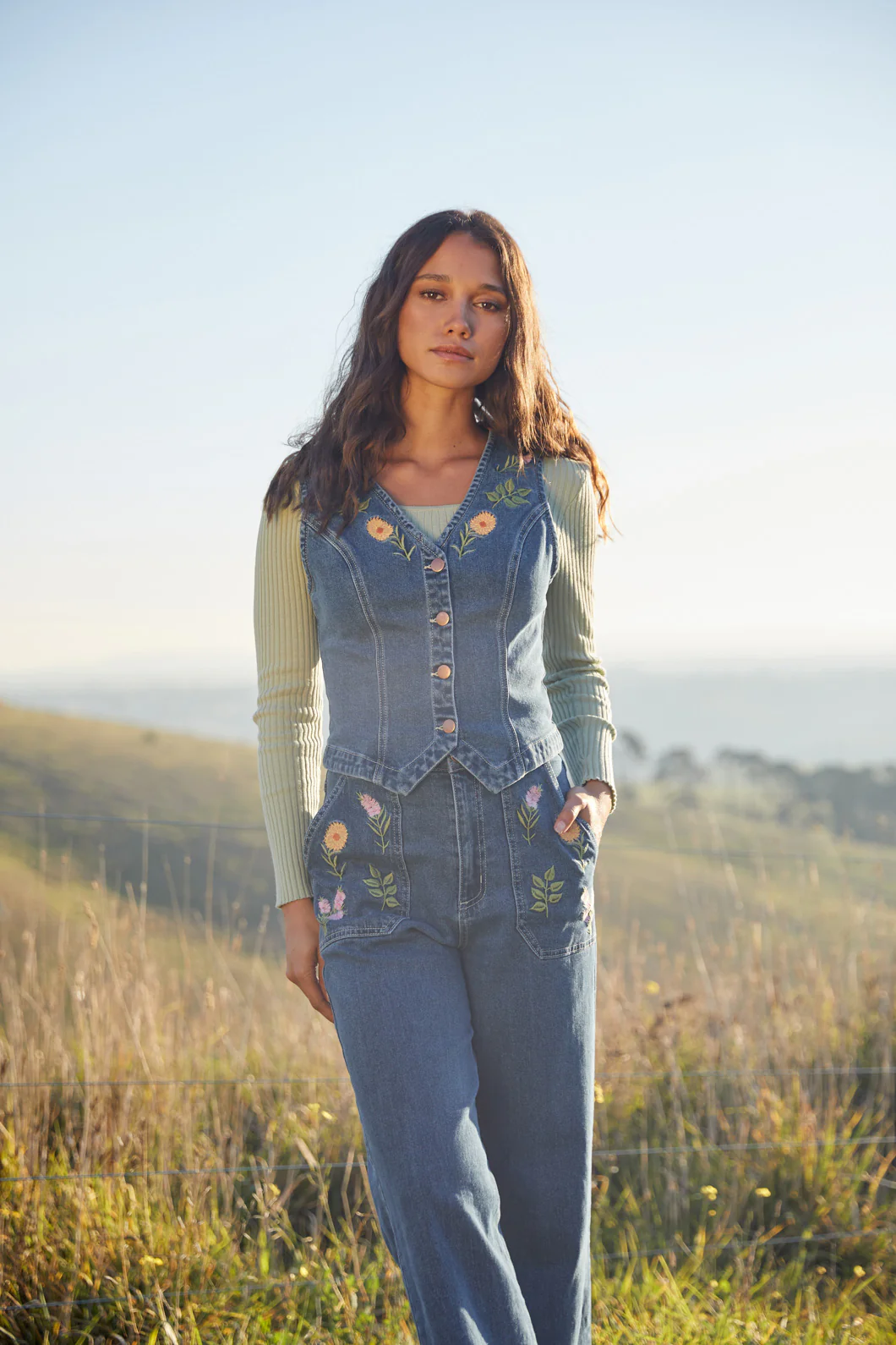 Flower Mix Emb Vest - Image 8