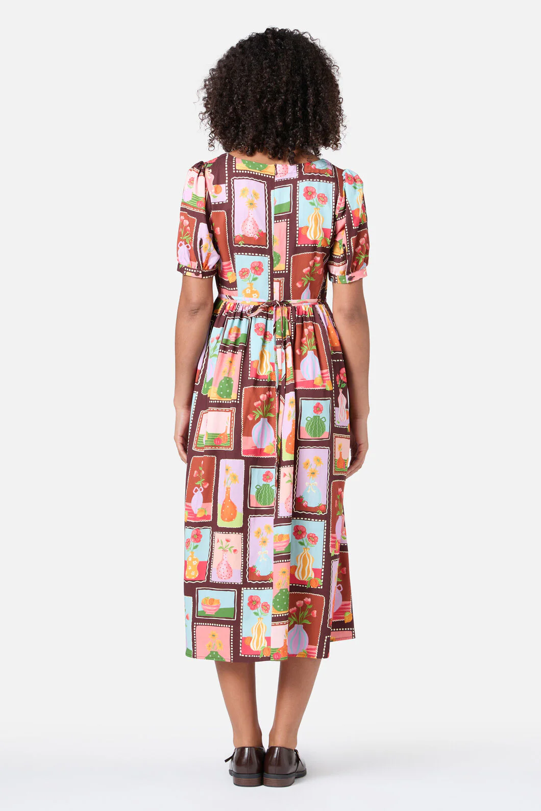 Flower Vases Midi Dress - Image 5