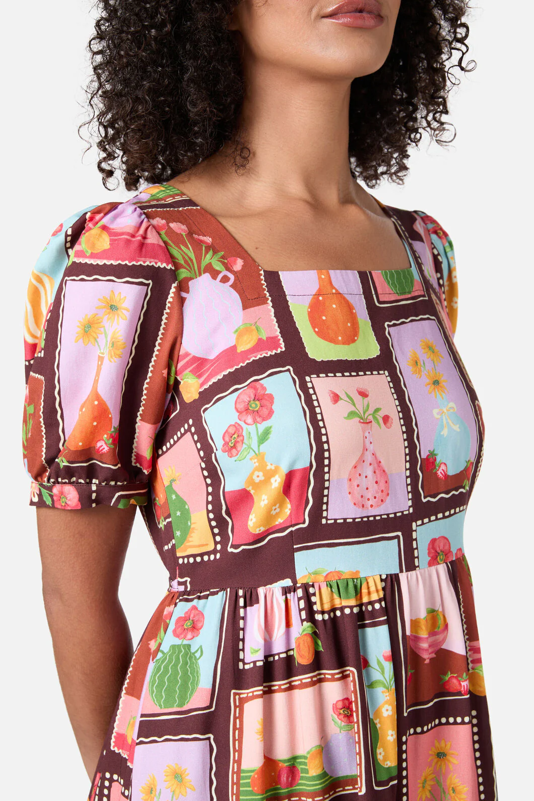 Flower Vases Midi Dress - Image 6
