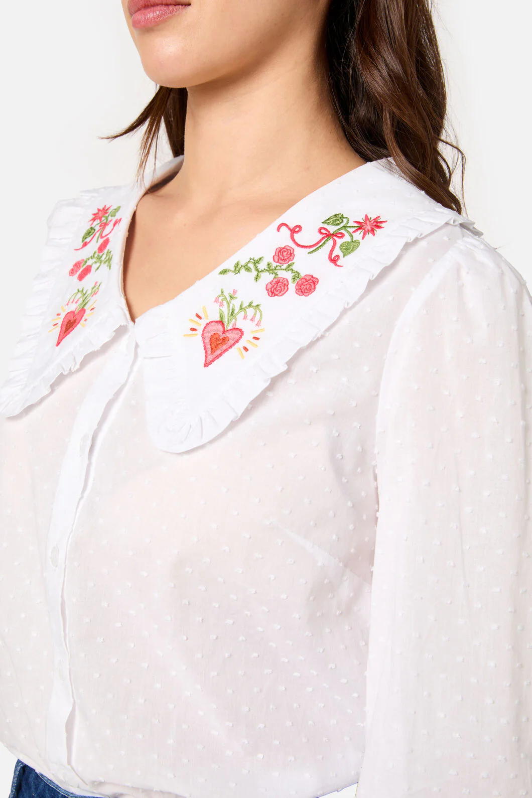 Folk Art Embroidered Blouse - Image 6
