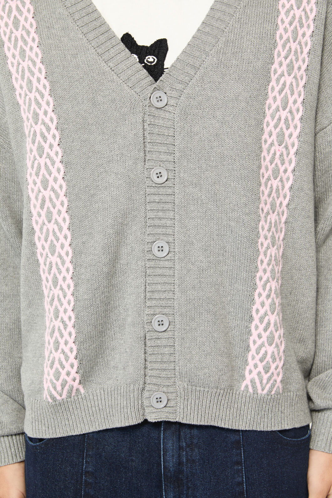Forgotten City Cable Knit Unisex Cardi - Image 5