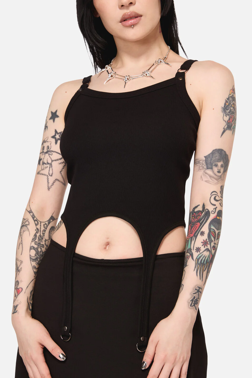 Framed D-Ring Goth Tank Top - Image 6