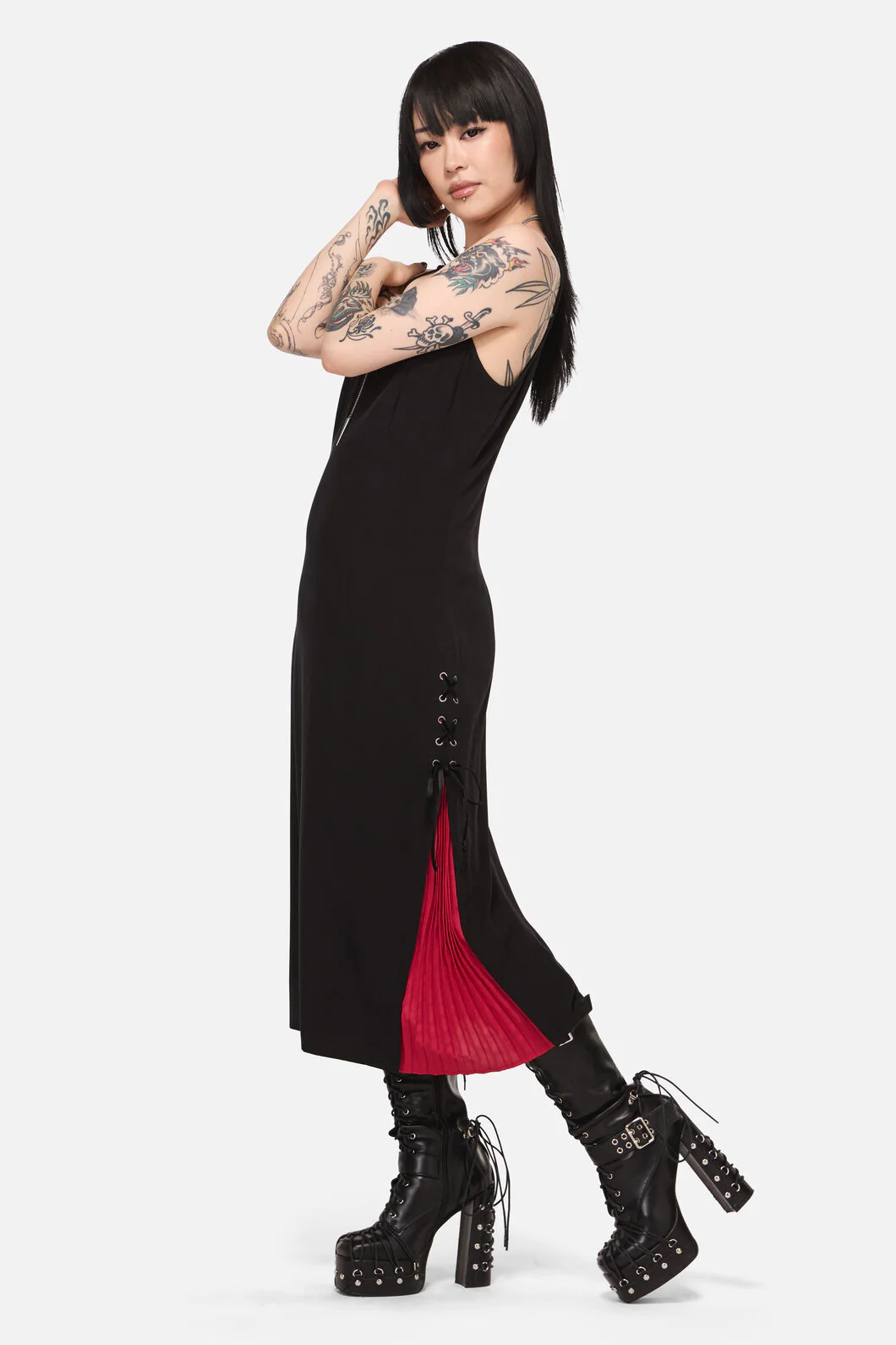 Framed Goth Midi Dress - Image 2
