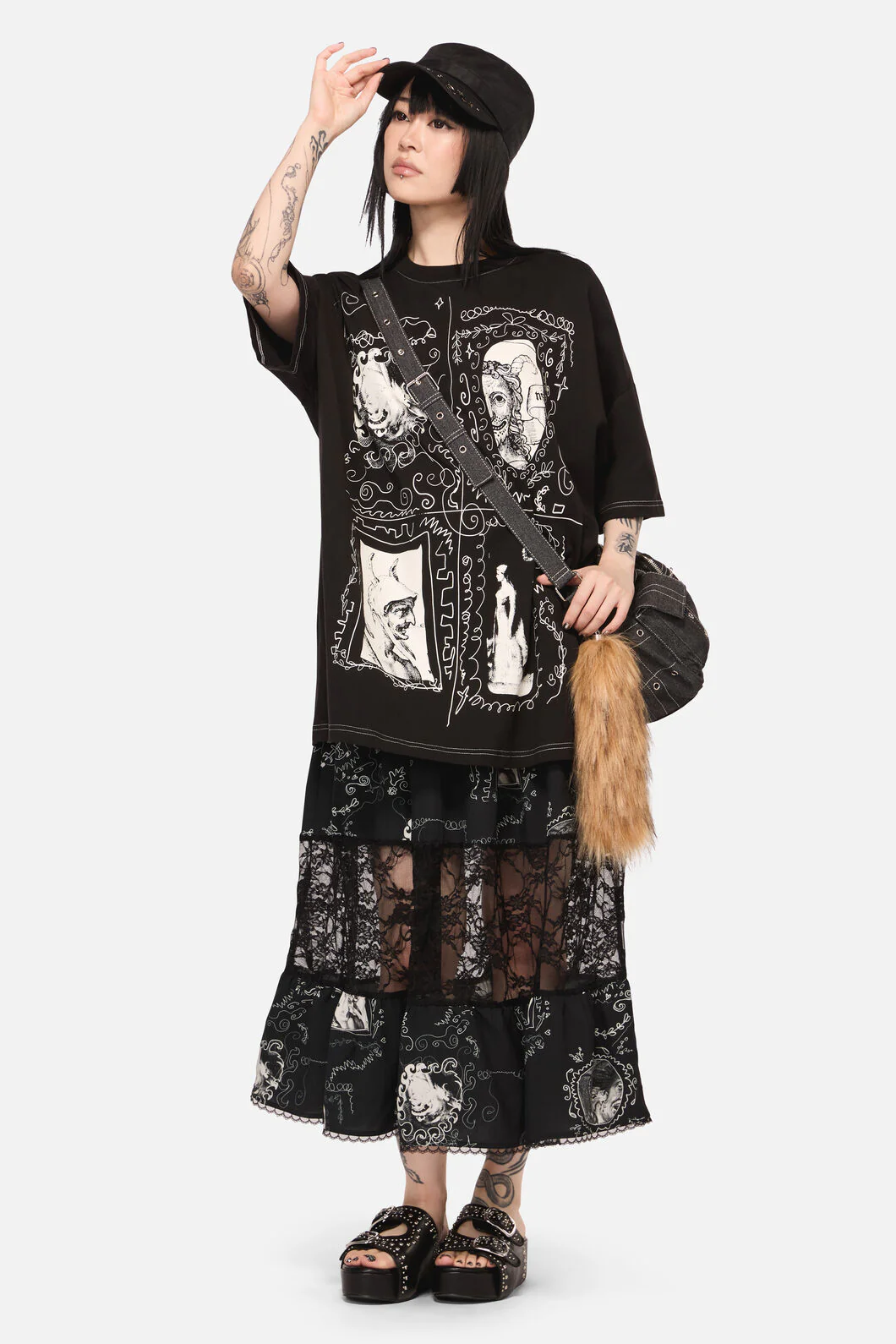 Framed Goth Oversized Tee - Image 7
