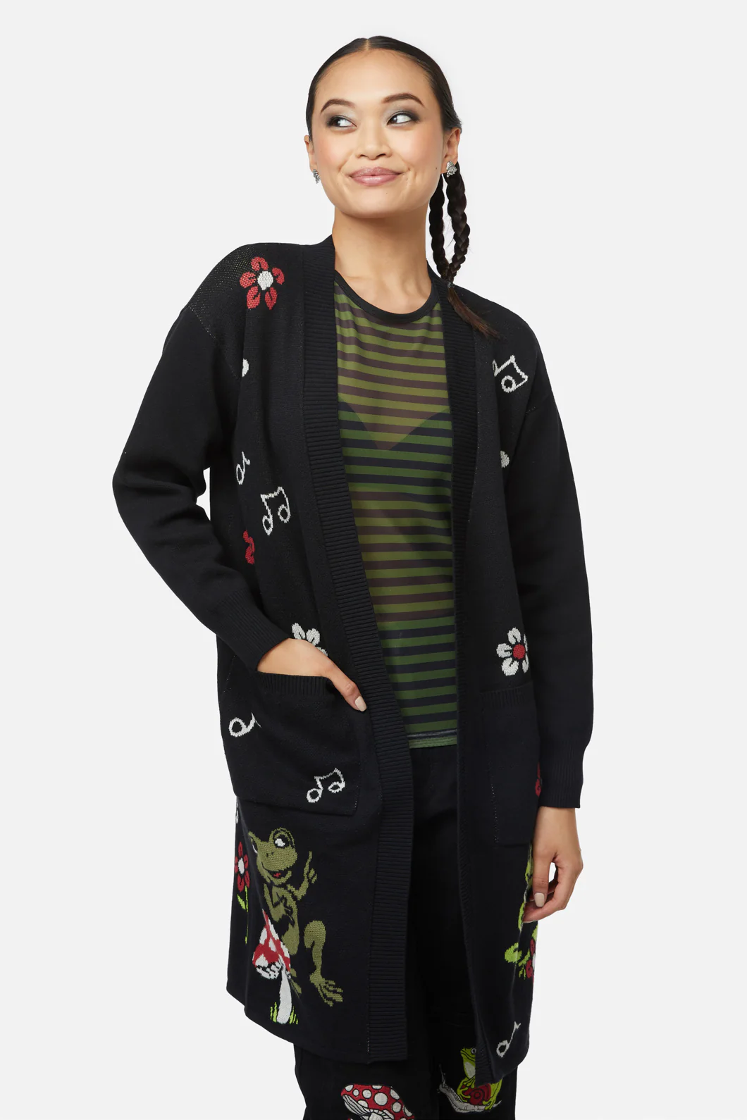 Froggy Picnic Cardigan