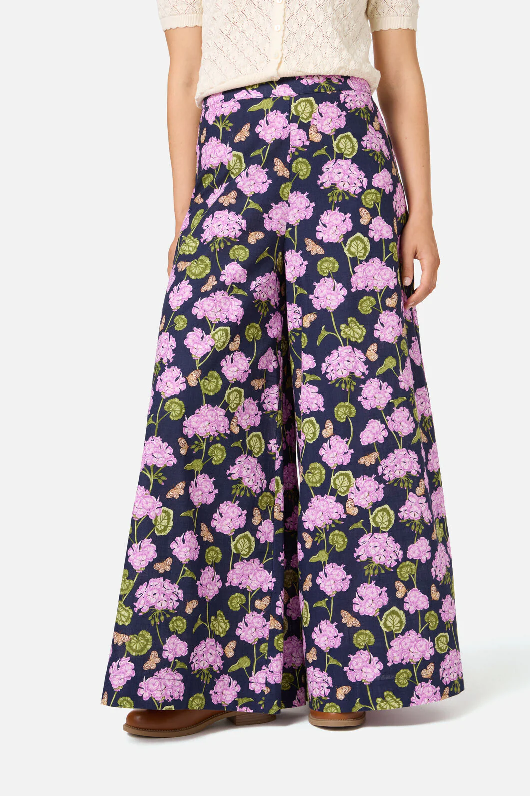 Geranium Flower Wide Leg Pant - Image 2