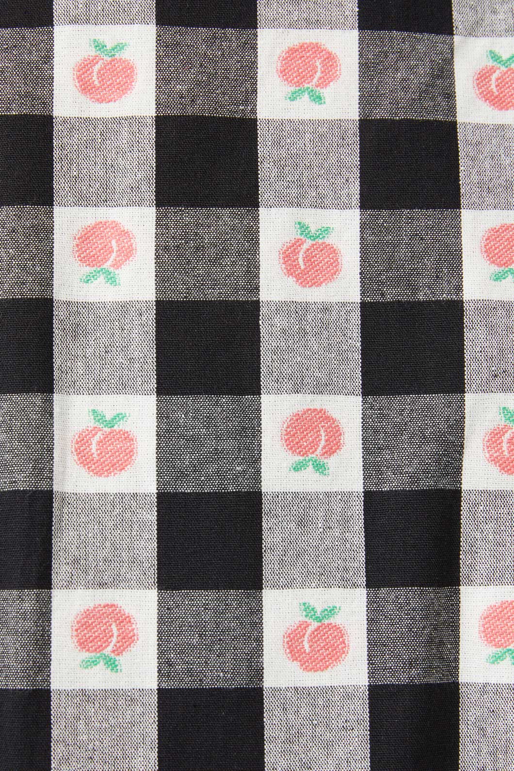 Gingham Peach Mini Skirt - Image 5