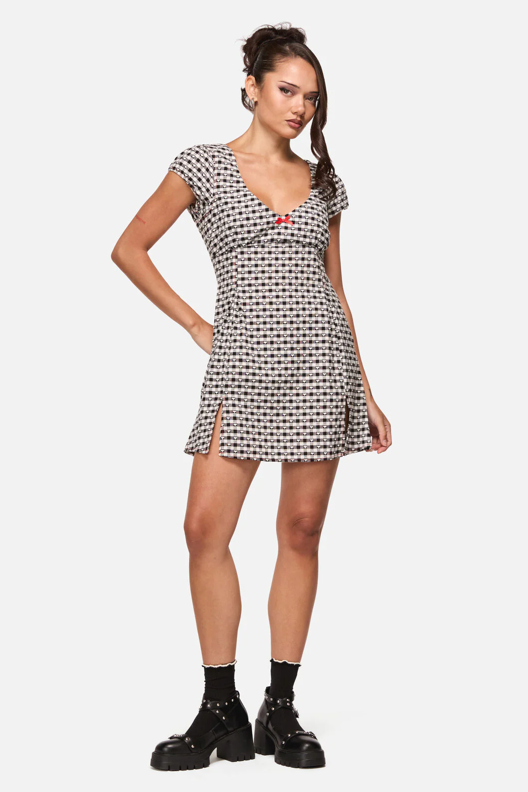 Glass Heart Babydoll Mini Dress - Image 2
