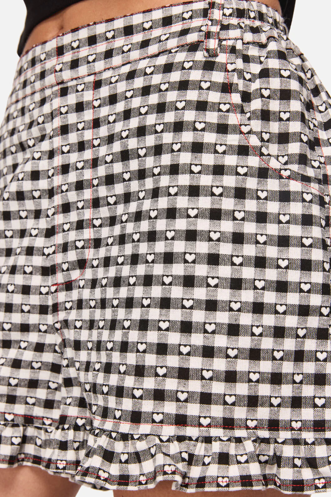 Glass Heart Gingham Mini Short - Image 5