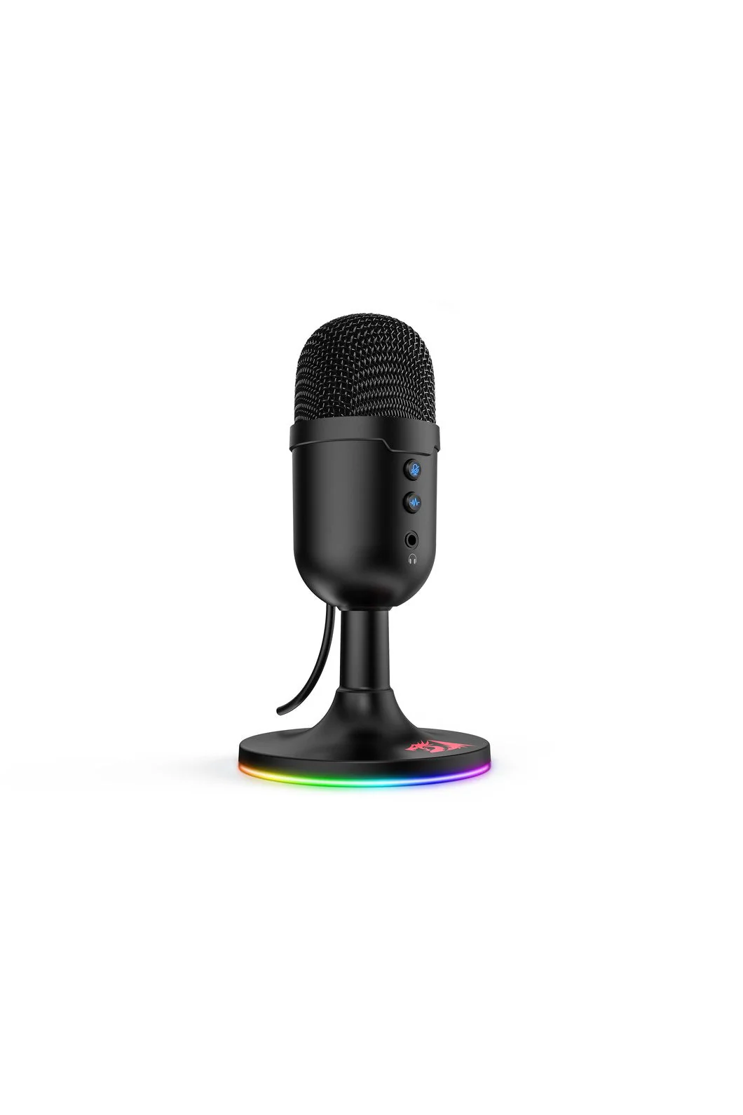 Redragon GM303 Pulsar Black Compact RGB USB Studio Microphone - Image 3