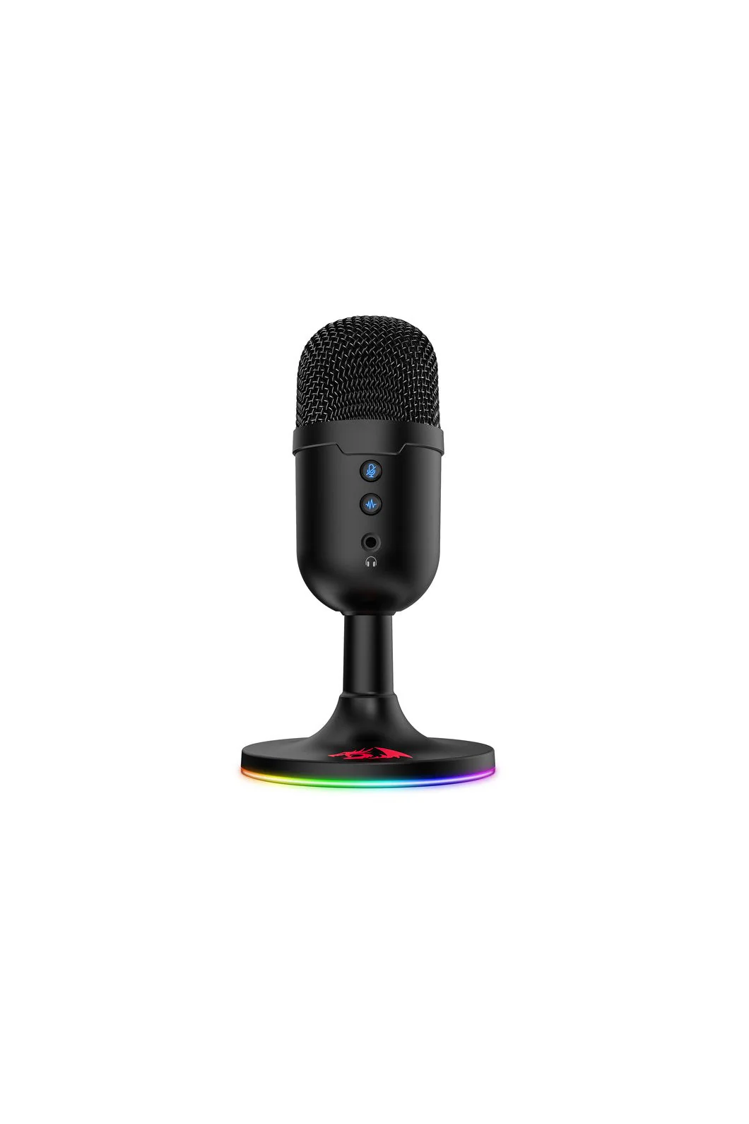 Redragon GM303 Pulsar Black Compact RGB USB Studio Microphone - Image 4