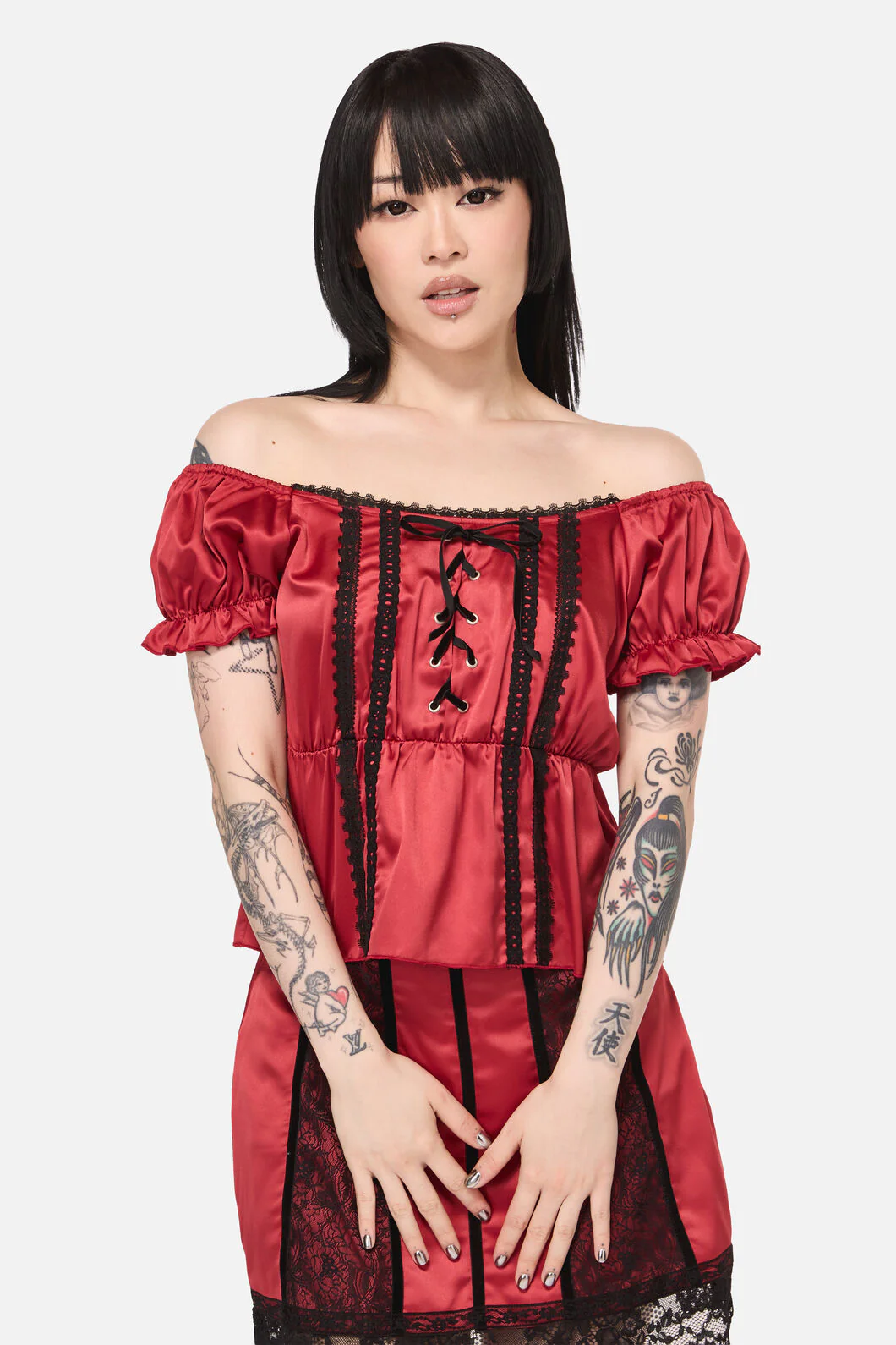 Goodie Goth Babydoll Blouse