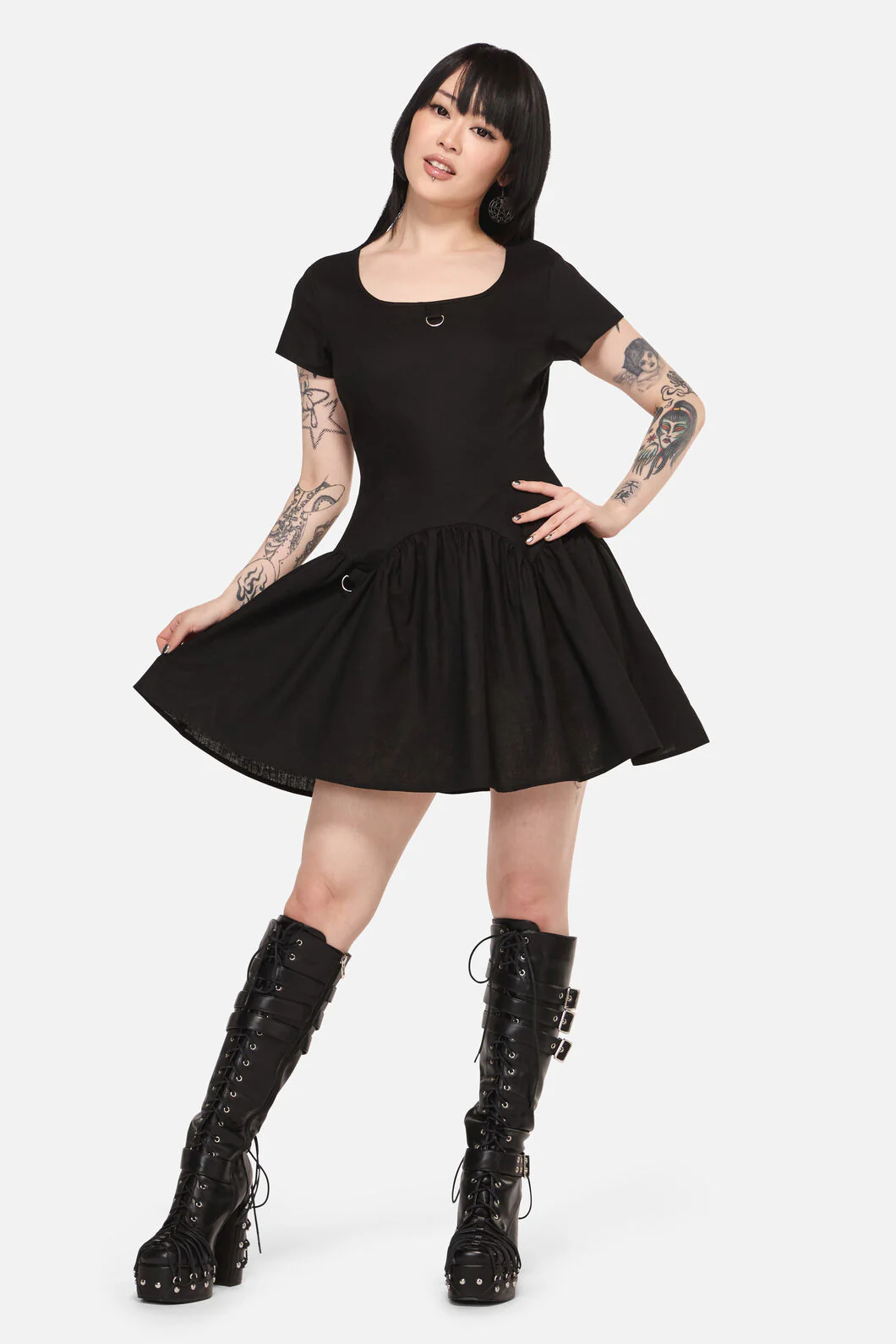 Goodie Goth D-Ring Dress - Image 2