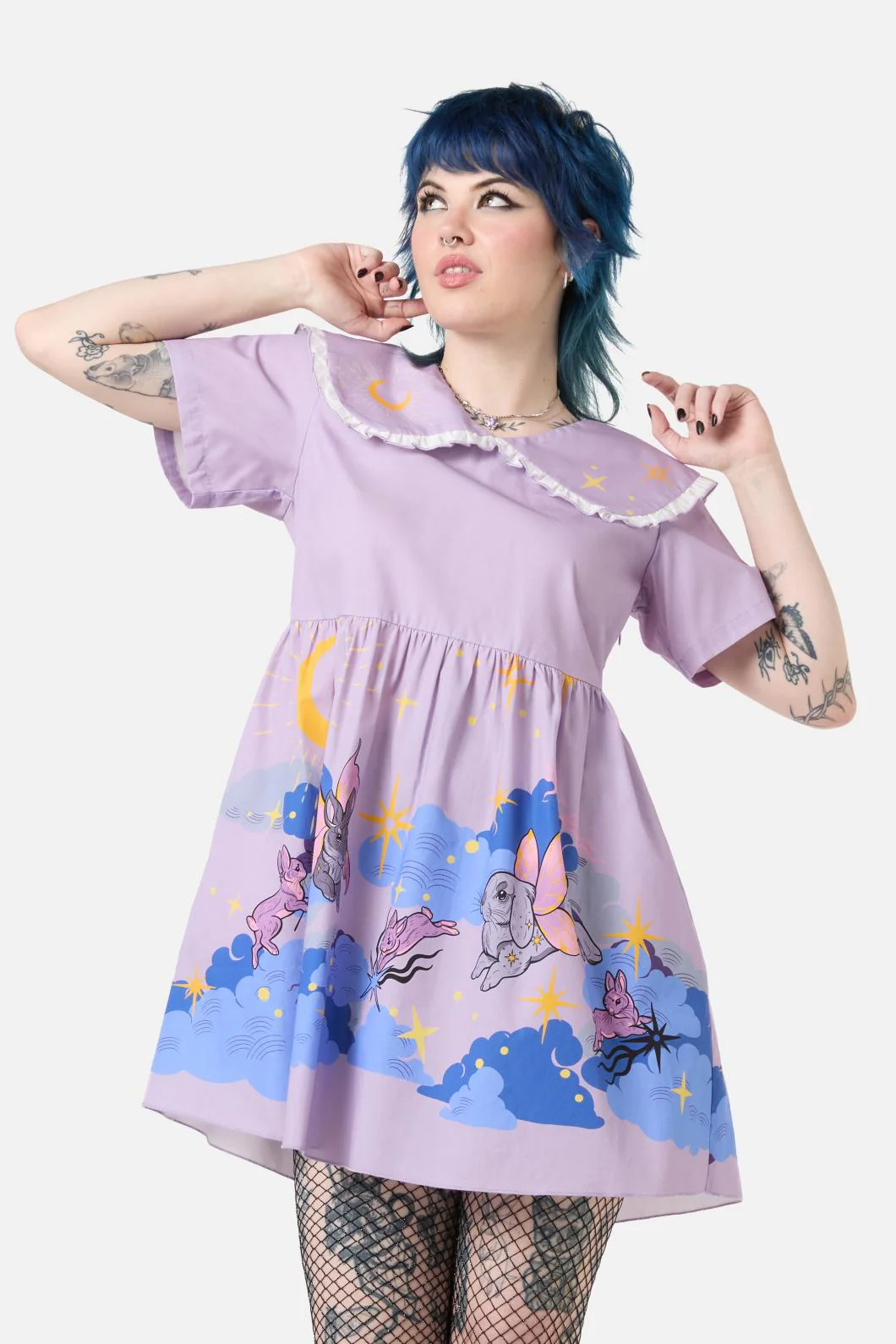 Goodnight Bunny Border Dress - Image 9