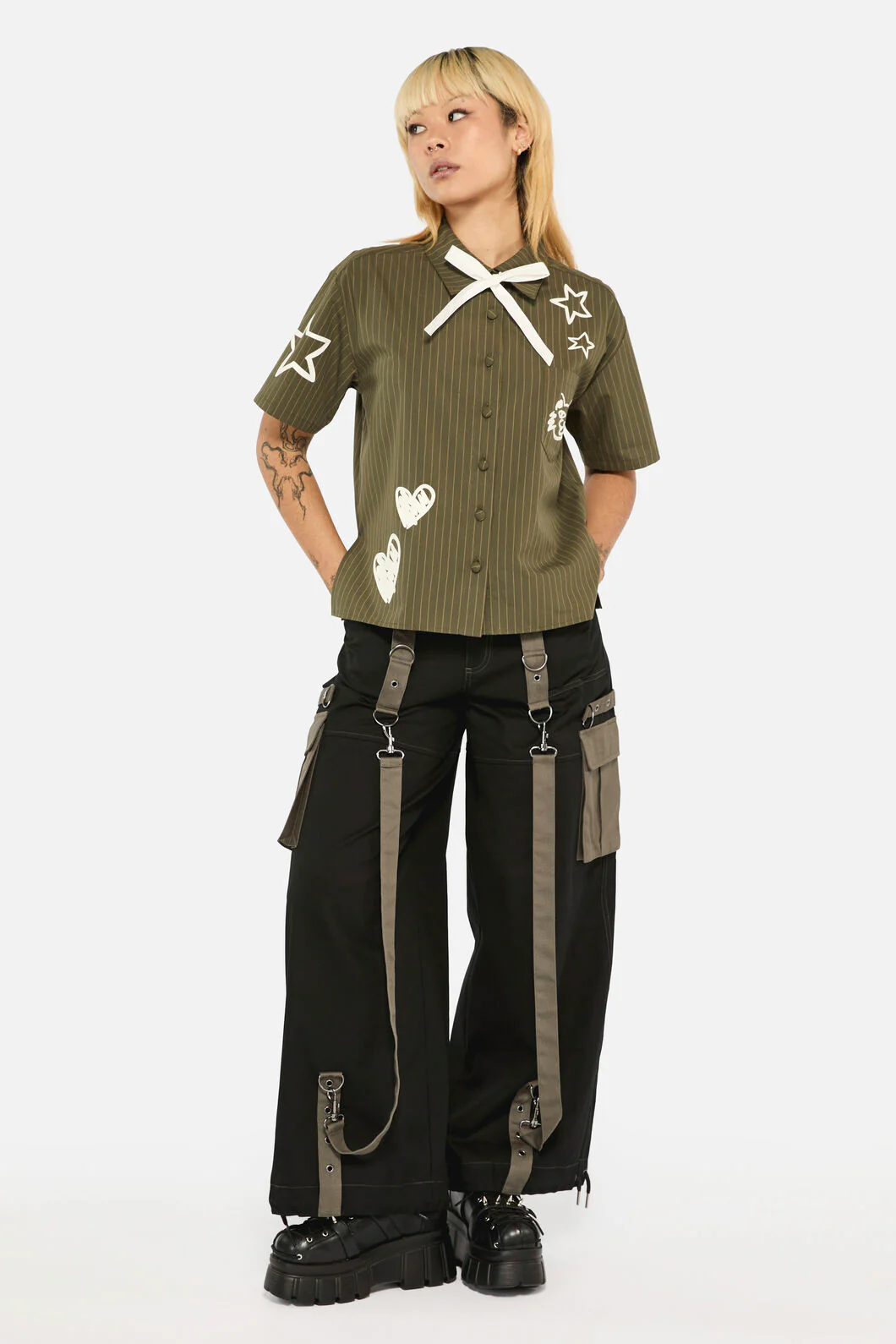 Graff Pinstripe Relaxed Blouse - Image 6