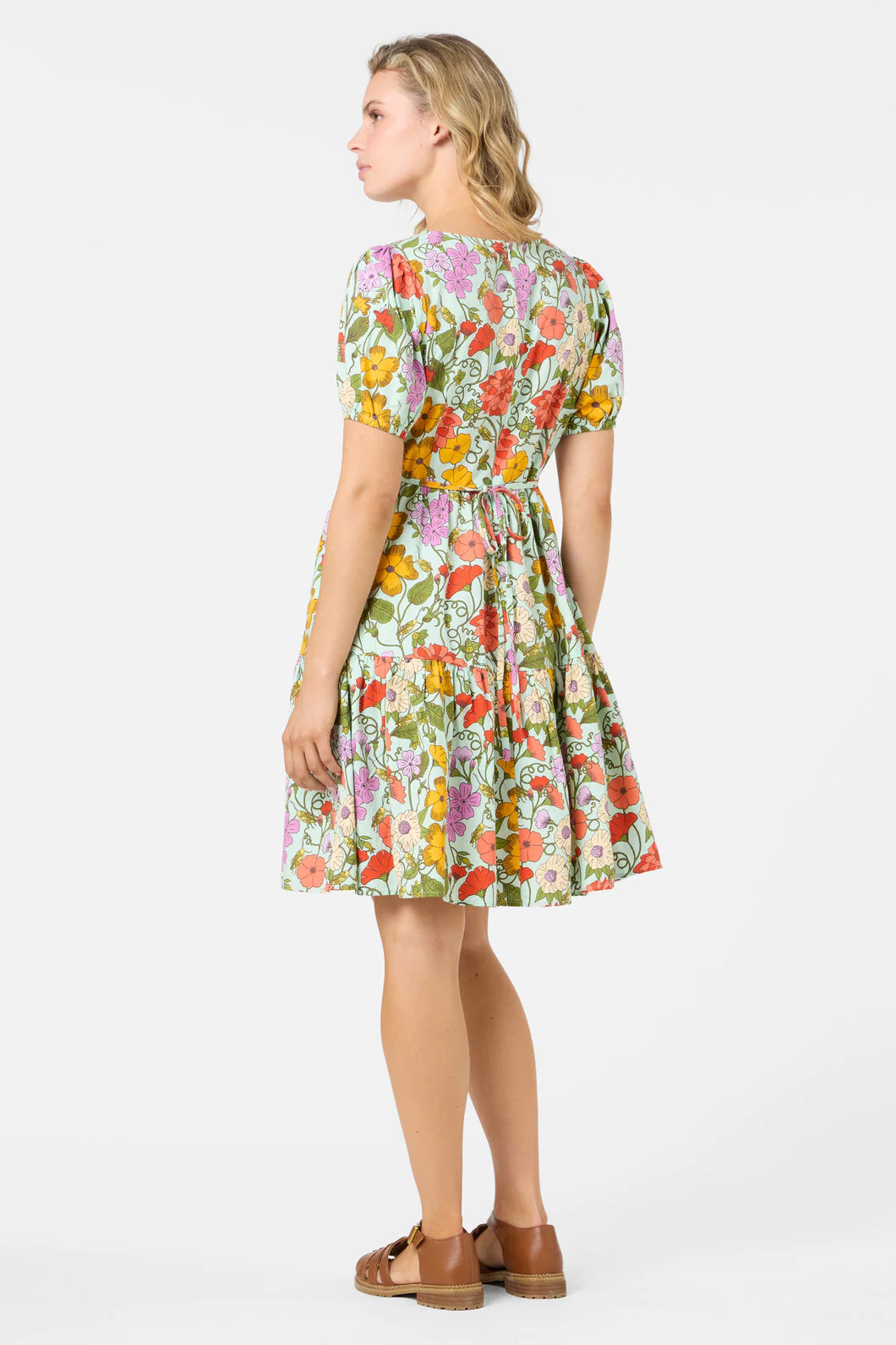 Grasshopper Floral Mini Dress - Image 6