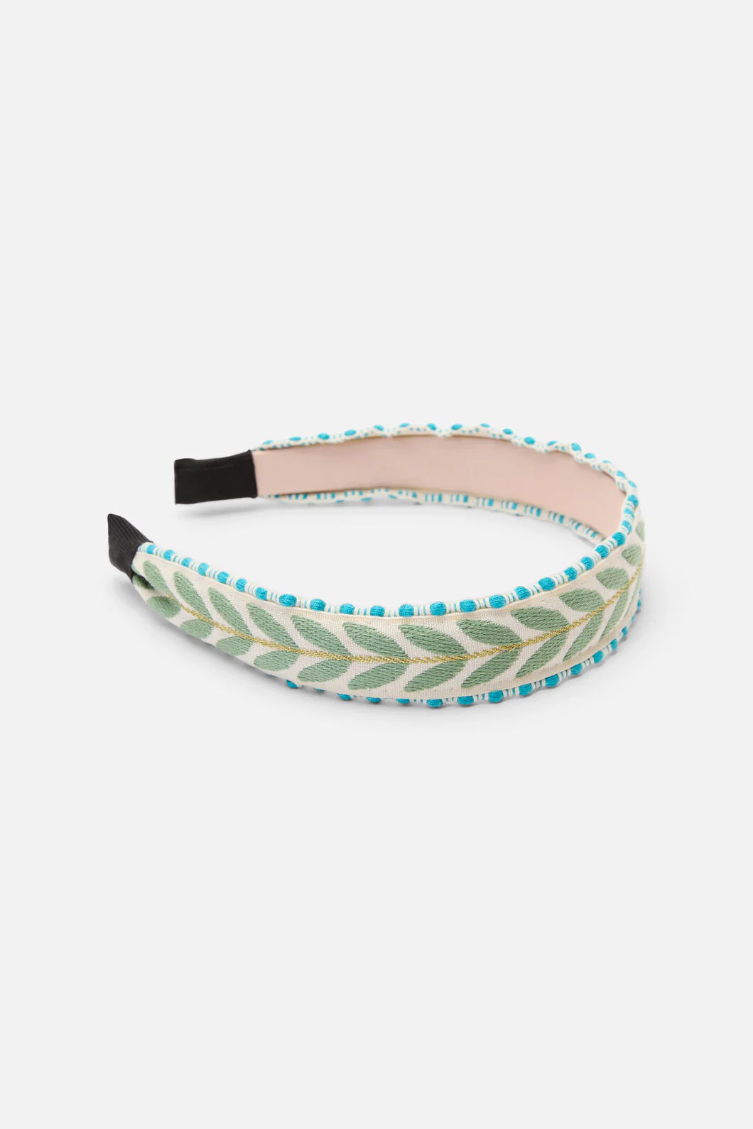 Green Embroidered Headband - Image 3