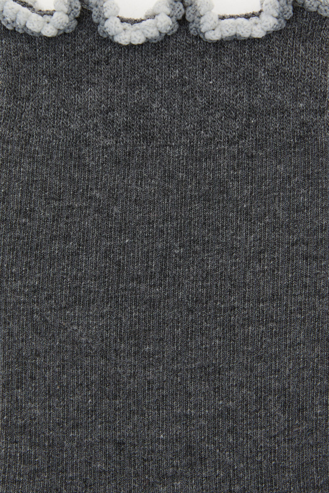 Grey Frill Top Sock - Image 2