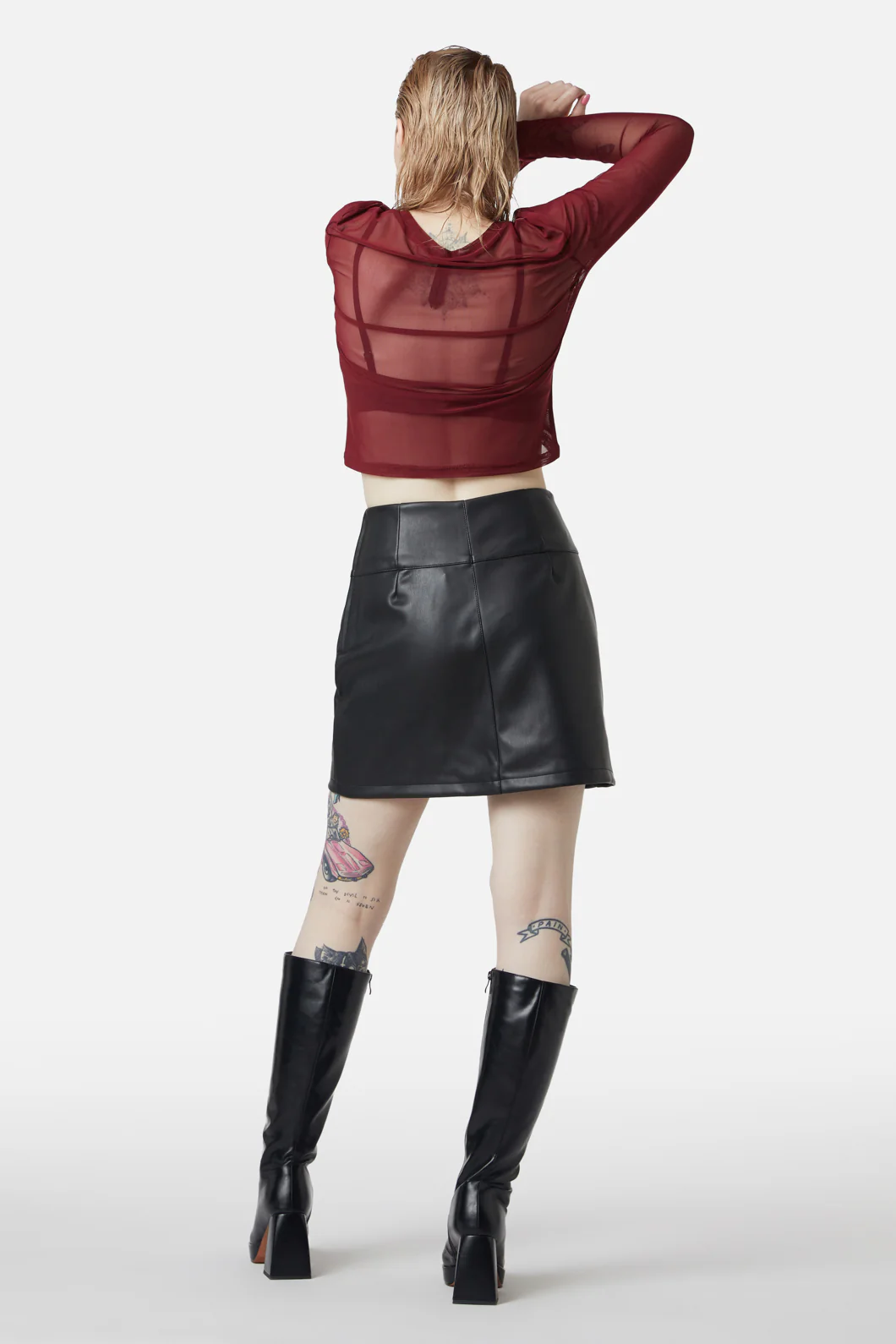 Guarded Pu Skirt - Image 4