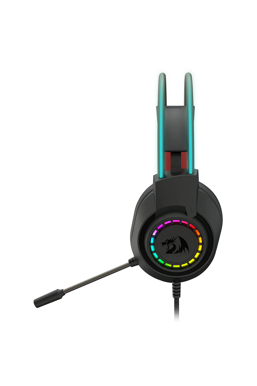 Redragon H231 Scream Black Over-Ear Stereo RGB Gaming Headset - Image 2