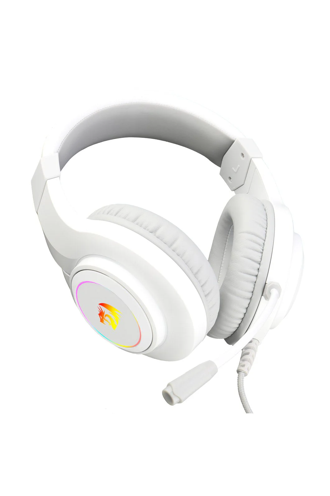 Redragon H260RGB White Over-Ear RGB Wired Gaming Headset - Image 6