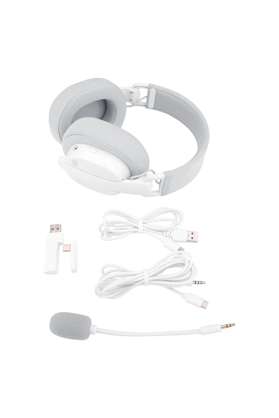 Redragon H888W LUCE White Wireless Multi-Mode Lightweight Gaming Headset - Image 7