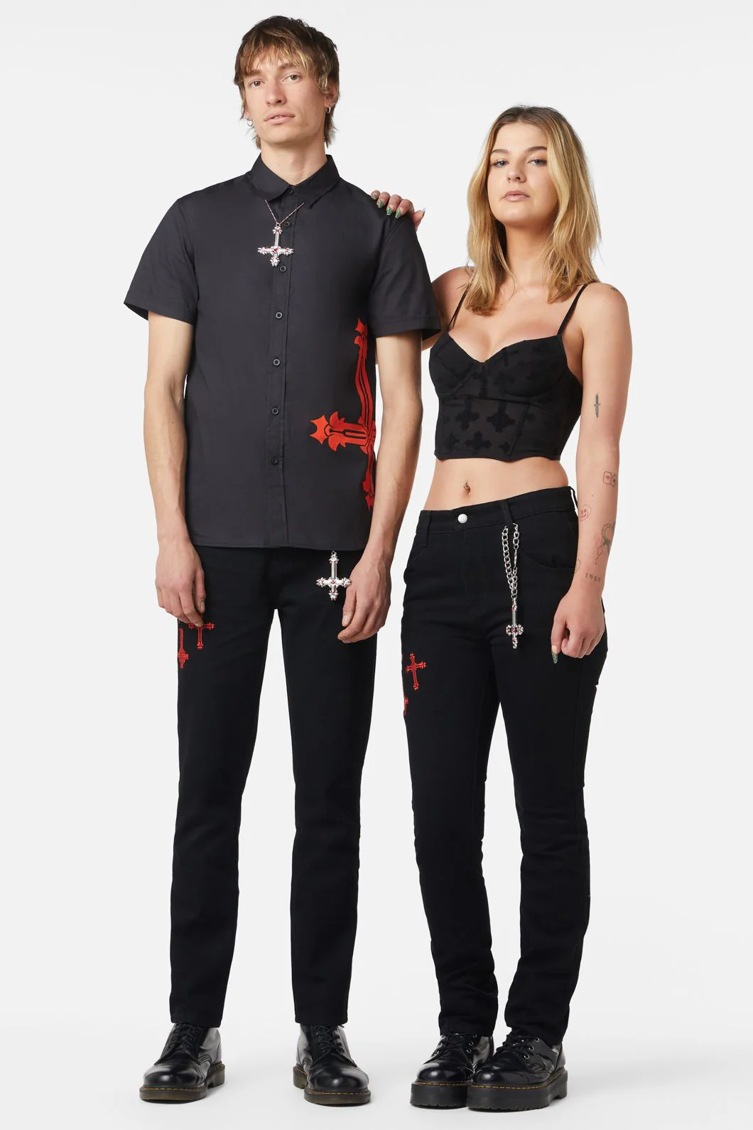 Hail Lilith Skinny Unisex Jean - Image 8