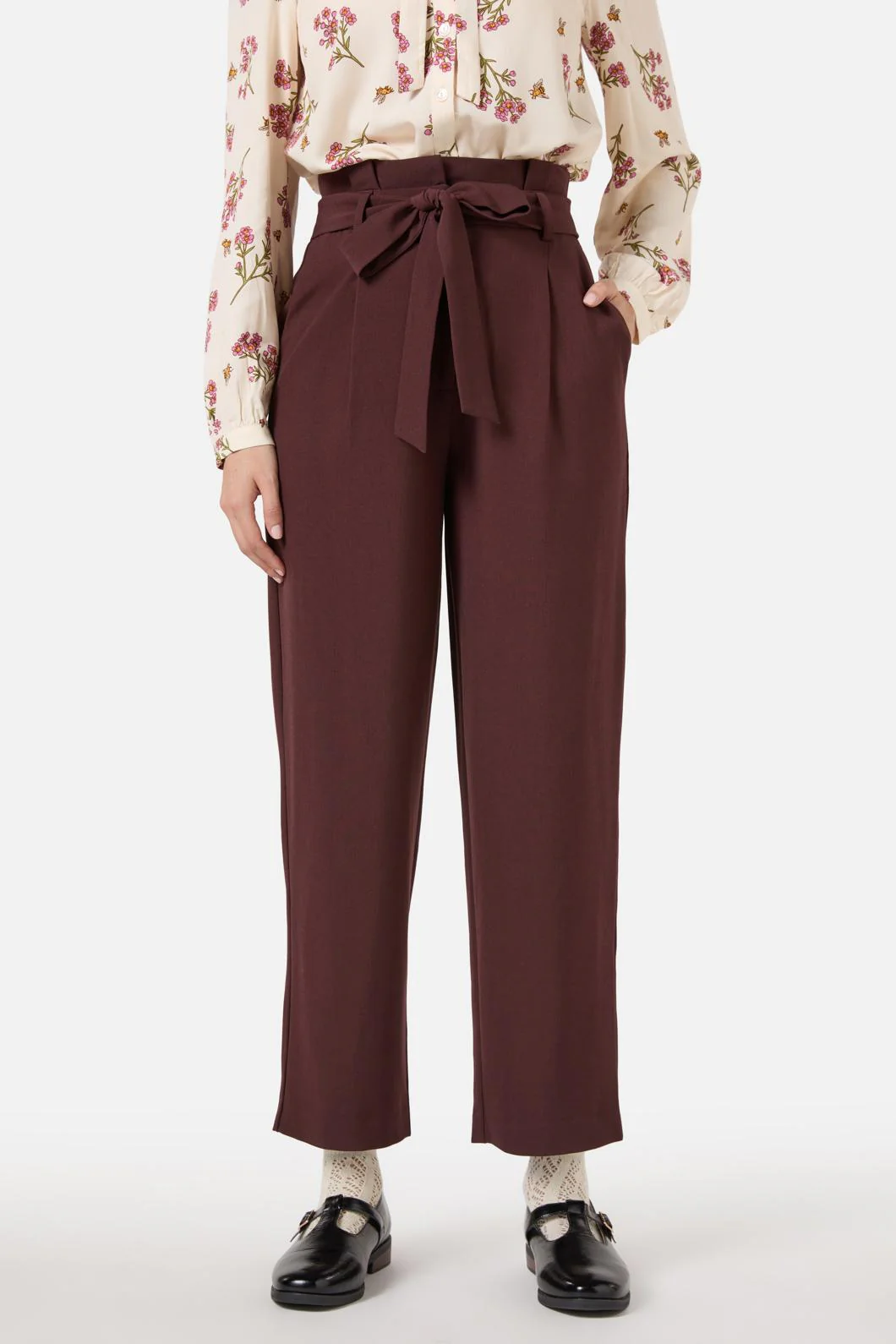 Hailey High Waisted Pleat Pant - Image 7