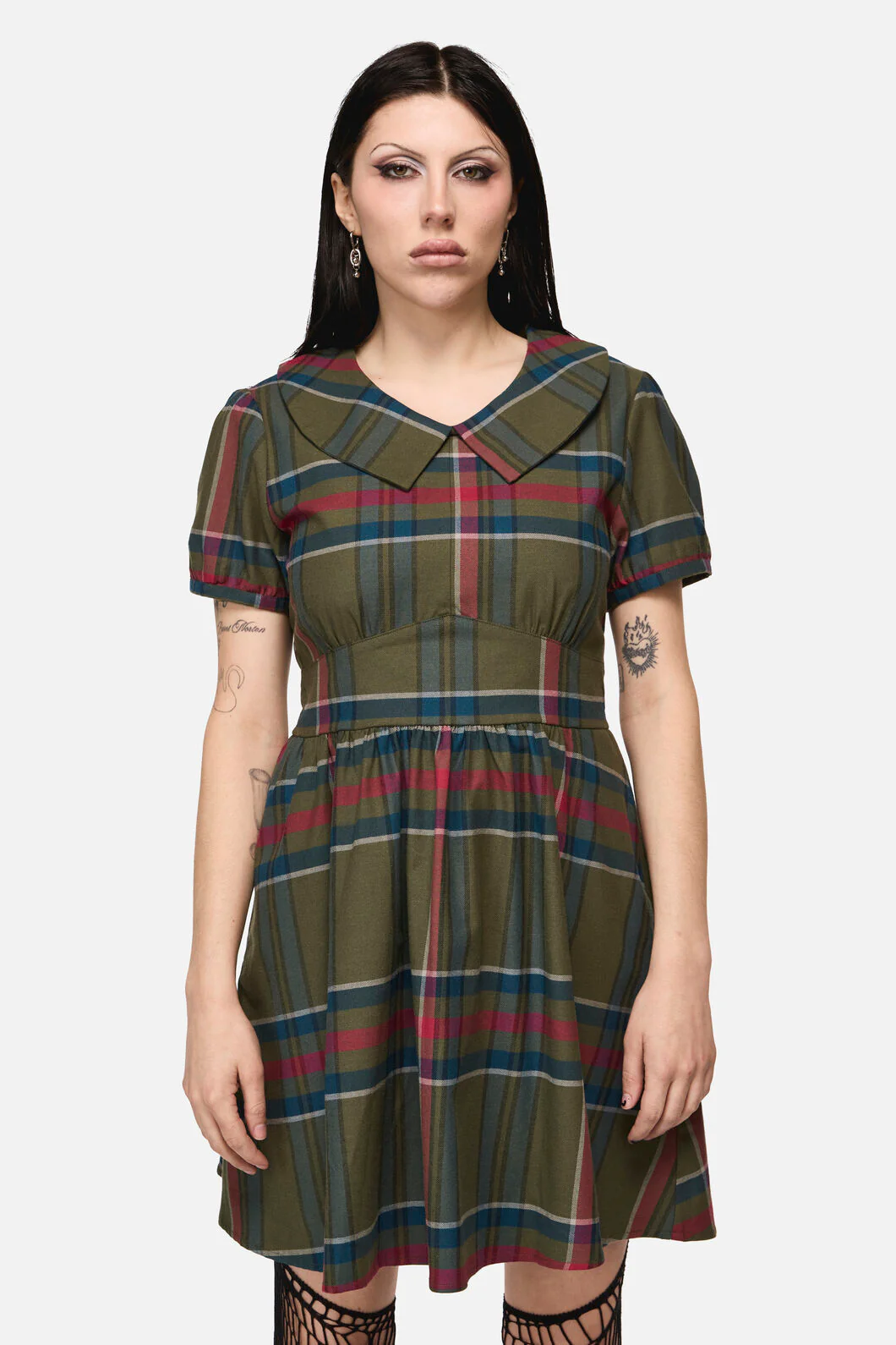 Harbinger Goth Mini Dress - Image 4