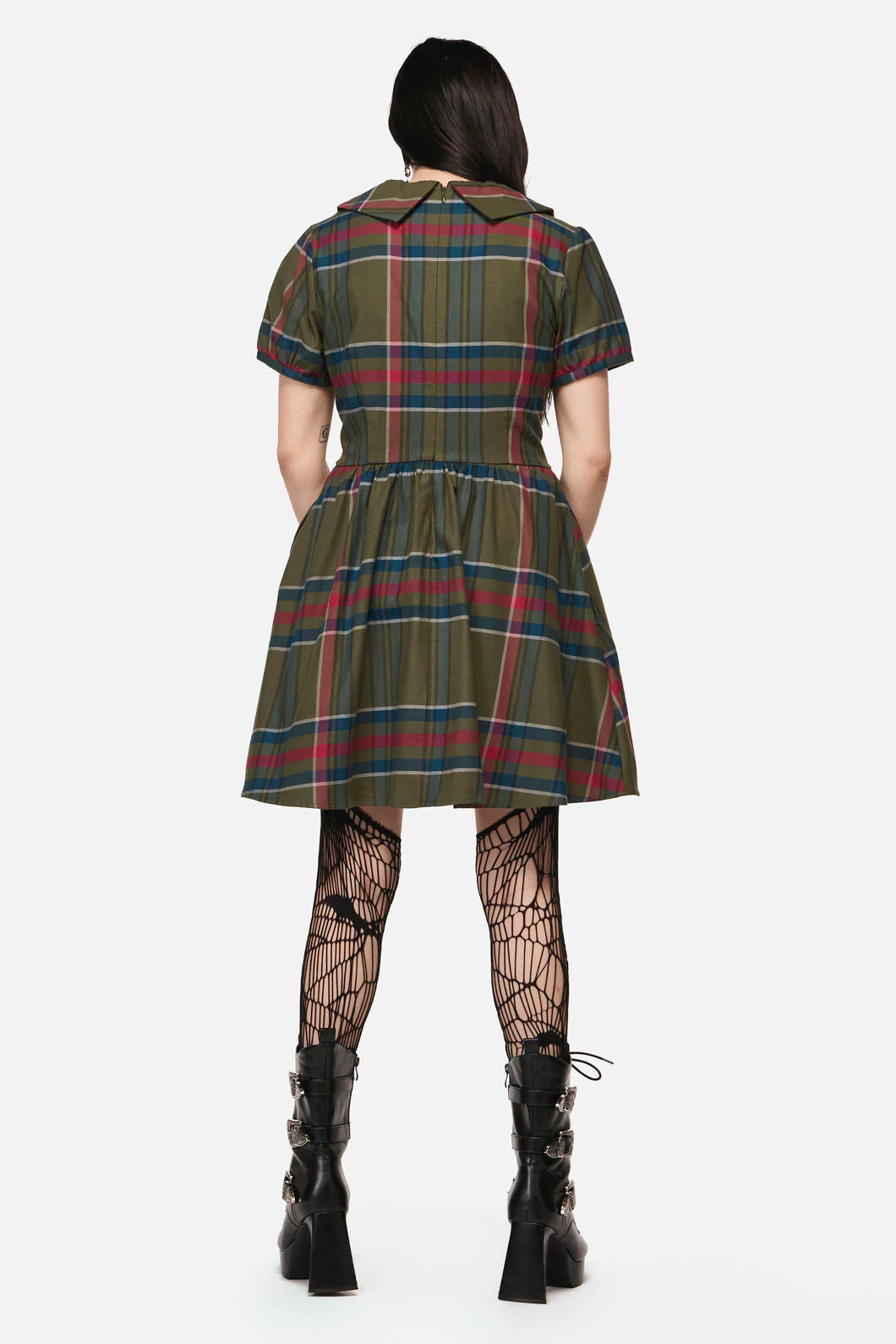Harbinger Goth Mini Dress - Image 6