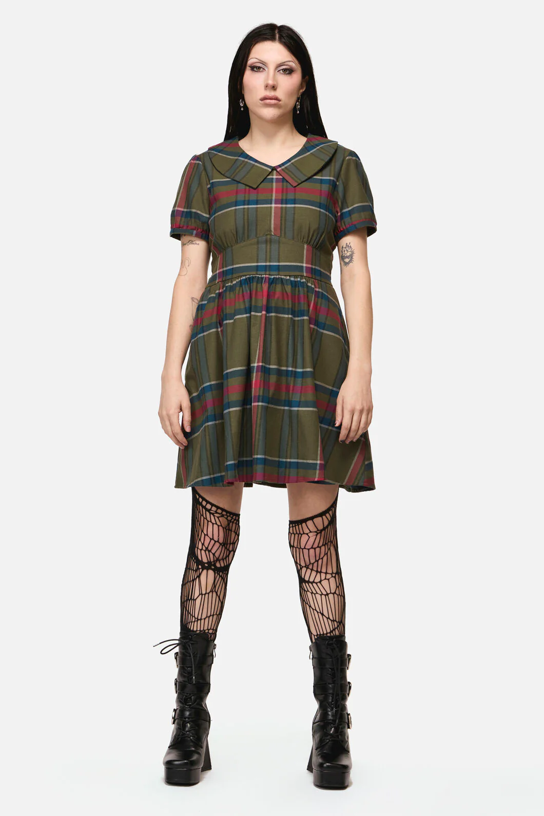 Harbinger Goth Mini Dress - Image 7