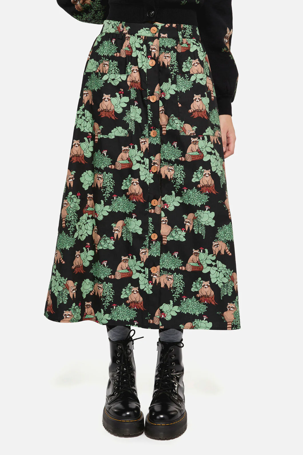 Haus Of Raccon Print Skirt - Image 2