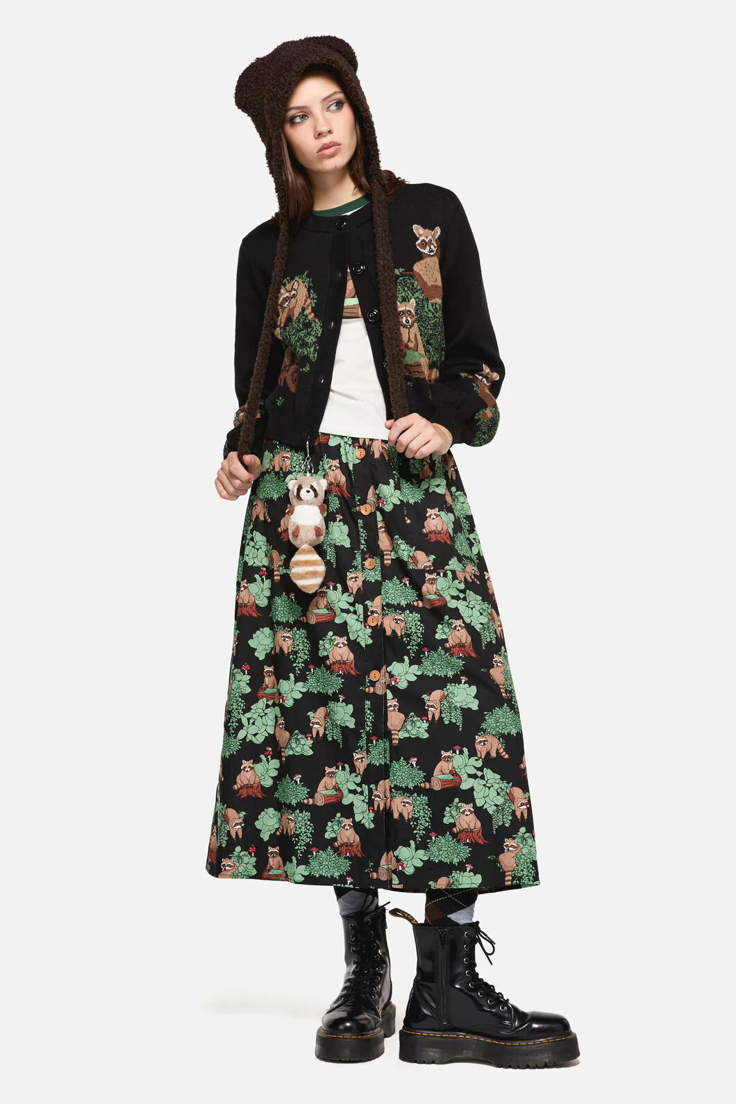 Haus Of Raccon Print Skirt - Image 5