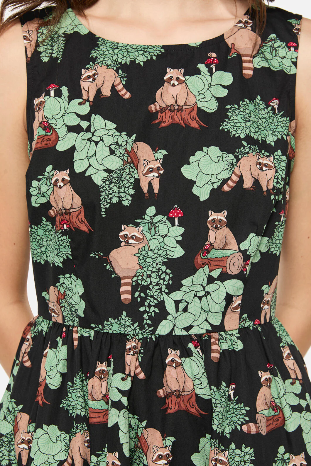 Haus Of Raccoon Print Dress - Image 5