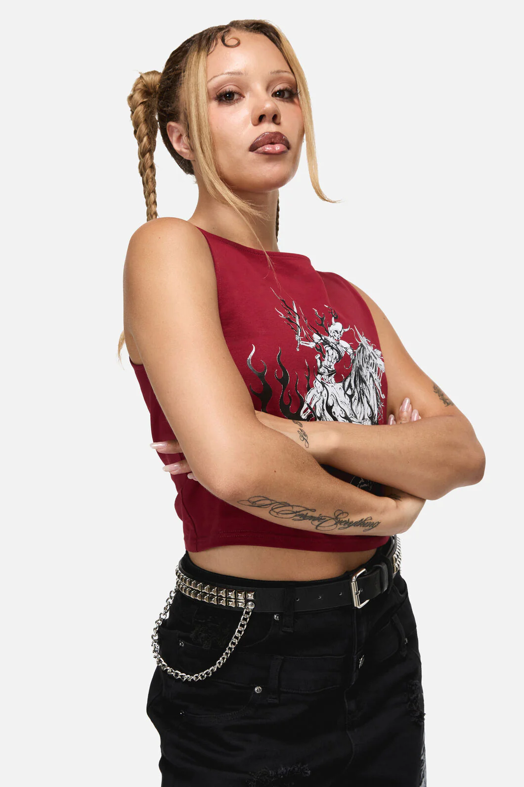 Heavy Chain Stud Belt