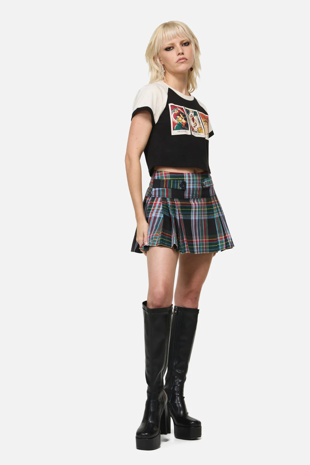 Hermit Goth Tartan Skort - Image 3