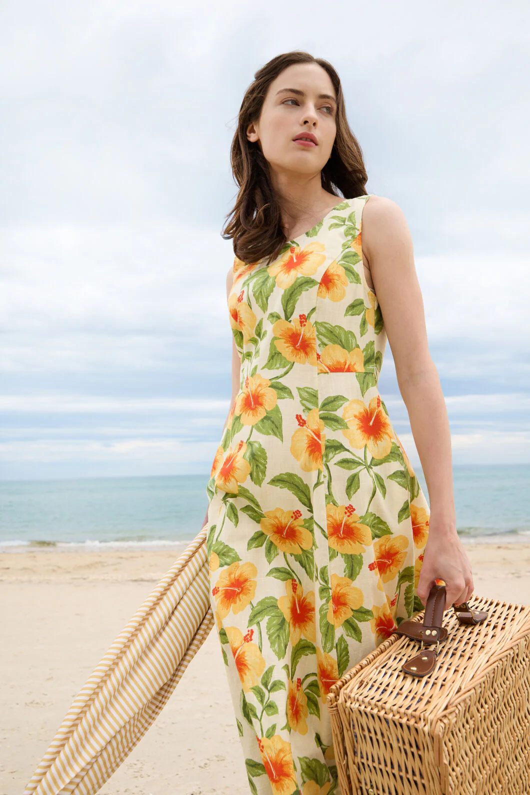 Hibiscus Summer Midi Dress - Image 5