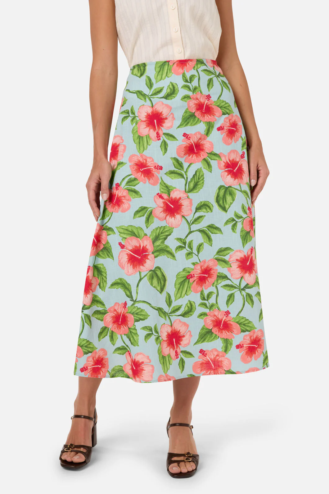 Hibiscus Summer Midi Skirt - Image 2