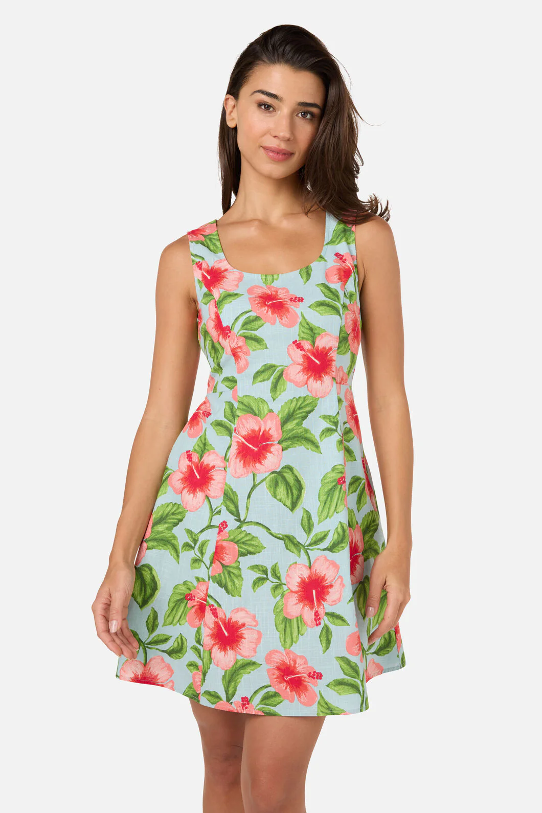 Hibiscus Summer Mini Dress - Image 5