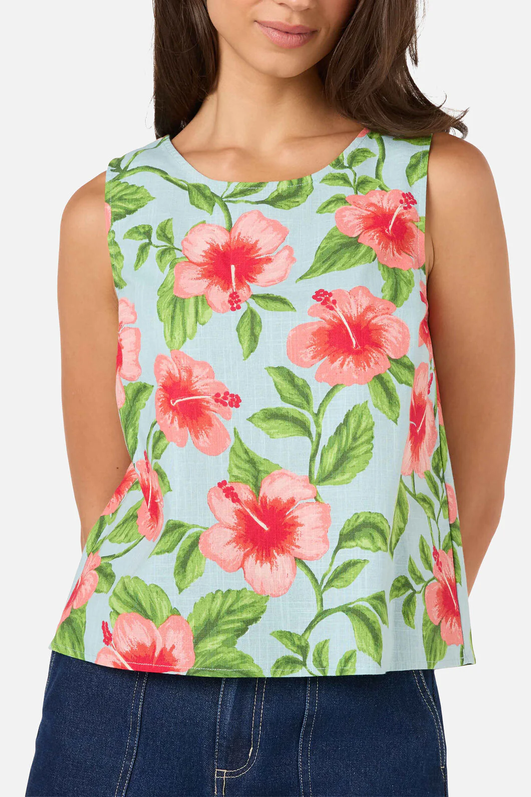 Hibiscus Summer Shell Top - Image 5