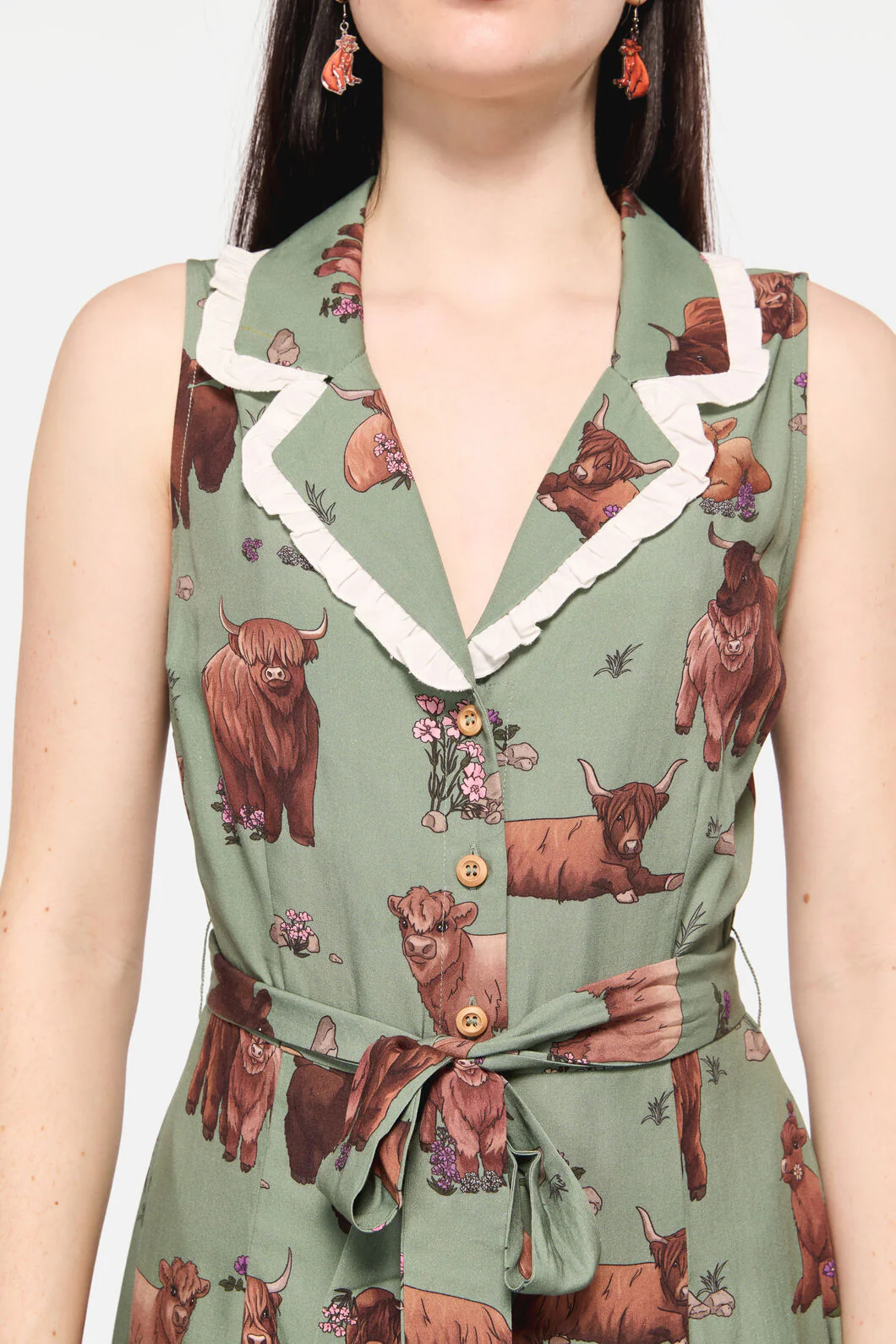 Highland Fling Ruffle Dress - Image 5