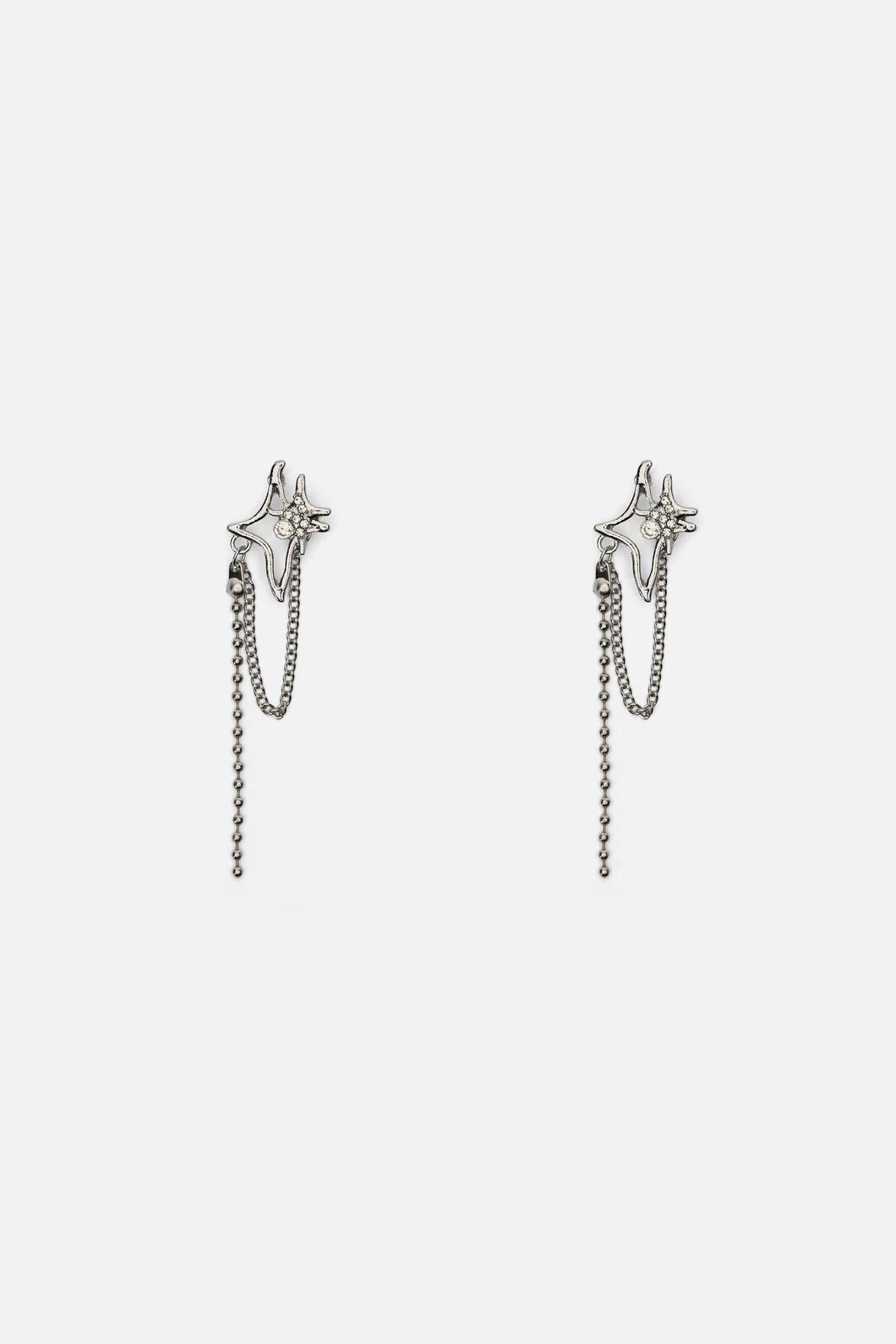 Hollow Star Drop Chain Earring - Image 3