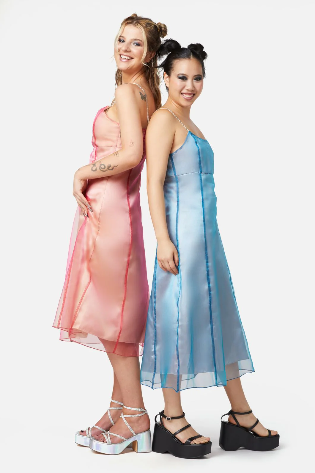 Holographic Sheer Dress - Image 7