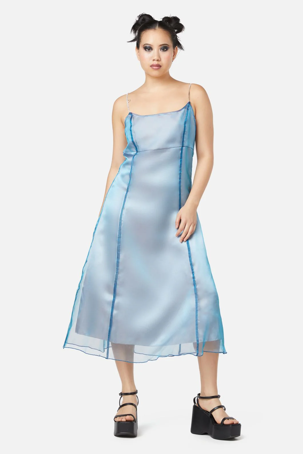 Holographic Sheer Dress - Image 8