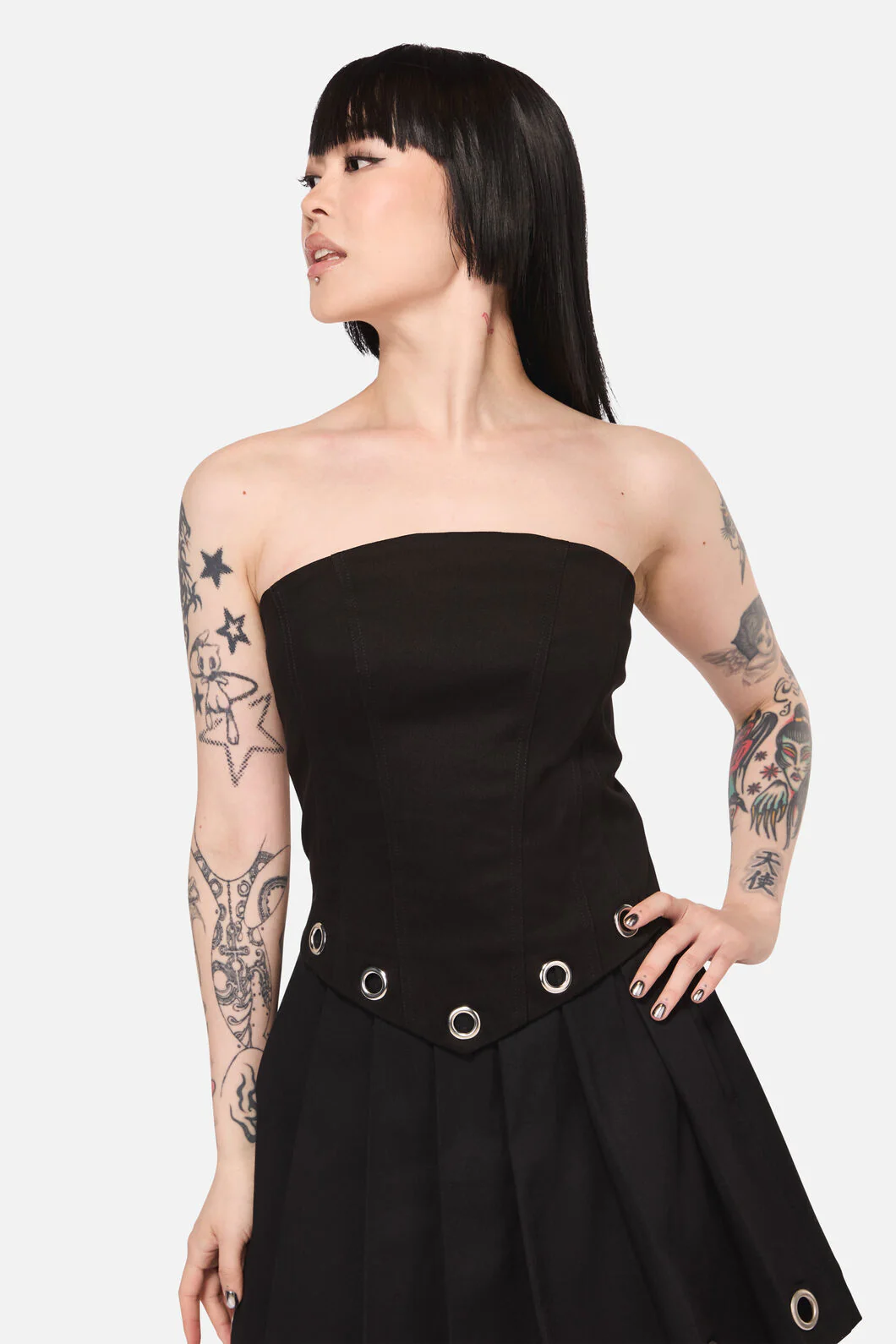 Inferno Eyelet Punk Corset Top