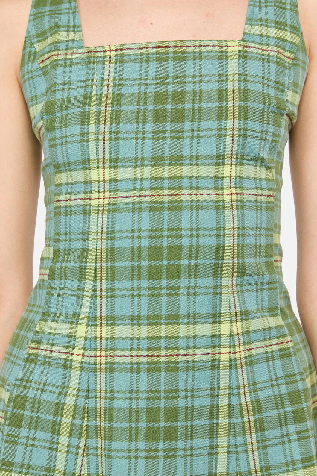 Insect Obsessed Tartan Midi Dress - Image 5