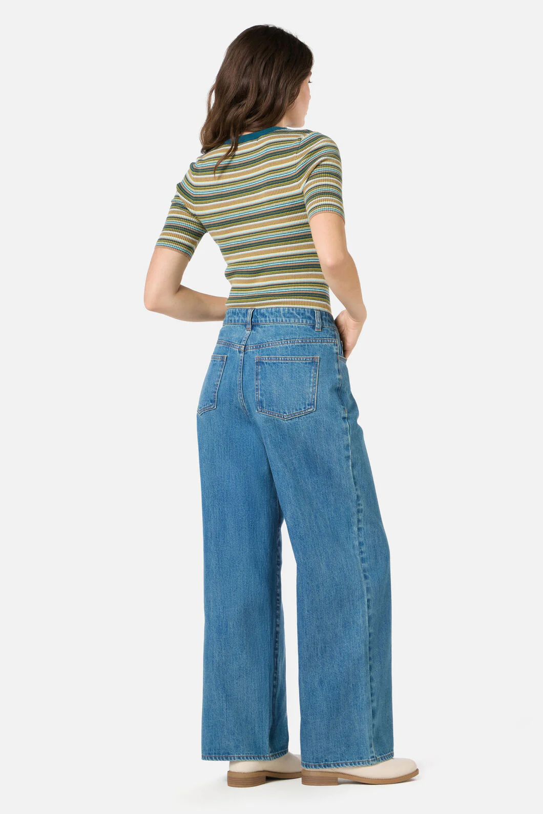 Ivy Mid Rise Striaght Leg Jean - Image 4